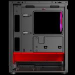 Okinos AQUA UNO Micro-ATX корпус - Scarlet черно-красный 4