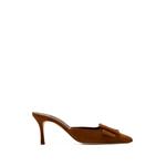 Maysale buckle-detail suede mules 1