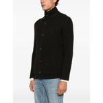 ribbed-knit button-up cardigan 3