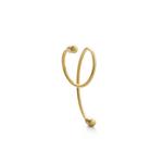 Серьга Twist Curl 02 из желтого золота 1
