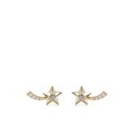 Серьга-гвоздик Shooting Star из желтого золота 1