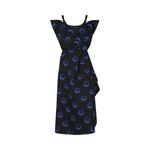 Платья миди Alexander McQueen Eye-Print Draped Illusion Midi Dress 'Black' 1