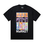 Топы Market Smiley Brushwork T-Shirt 'Black' 1