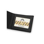 Мужской кожаный кошелек с блокировкой RFID - Черный 7