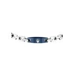 Браслет Maserati Jewels 22 см, мужской, из нержавеющей стали, синий логотип, JM425AVD105 (регулируемый) 3