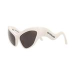 Солнцезащитные очки Balenciaga Cat Eye-Frame Bio Injection «Ivory/Grey» 2