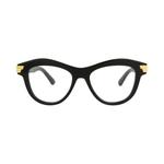 Очки Bottega Veneta Cat Eye-Frame Acetate Optical Frames 'Black Transparent' 1