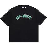 Футболки с коротким рукавом Off-White Fit Varsity Logo Jersey с коротким рукавом «Черная» 1