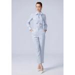 Сине-белая рубашка Slim Fit с галстуком 3