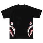 Футболки с коротким рукавом BAPE Bleached Check Side Shark Tee 'Black' 2