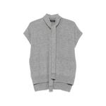 tie-neck short-sleeve sweater 1
