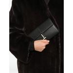 T-clasp grained leather wallets 2