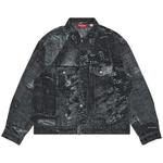 Джинсовые куртки Supreme Archive Denim Jacquard Trucker Jacket 'Black' 1