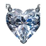 Колье Heart из белого золота с бриллиантами 2