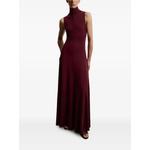 Платье макси с высоким воротником 2