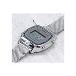 Винтажные женские цифровые часы LA670WEM-7 с ремешком из нержавеющей стали 5