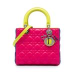 Сумка-сэтчел Medium Tricolor Lambskin Cannage Lady Dior (2013 год) 1