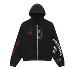 Half Zips RtA Riko Half Half Zip Up 'Винтажный черный комбо' 1