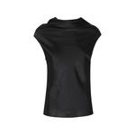 Атласный топ с воротником-хомутом 2