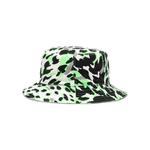 Панамы We11done Leopard Bucket Hat 'Neon Green' 1
