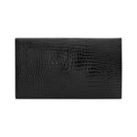 Косметички Saint Laurent Uptown Crocodile Embossed Pouch 'Black' 2
