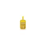 916/22K Золотой кулон-счеты B326 1