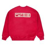 Свитеры PURPLE BRAND HWT Fleece Plate Crewneck Sweatshirt 'Red' 2