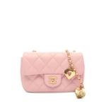 Matelassé heart charm mini bag 1
