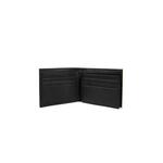 Короткий кошелек RFID из натуральной кожи Черный 2