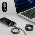 Momax Mag.Link 1M 60W USB-C to USB-C PD магнитный кабель - черный 4