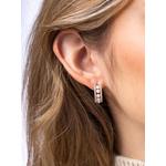 Серьги-кольца Eclipse Akoya из розового золота с жемчугом и бриллиантами 2