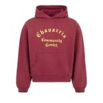 Худи Willy Chavarria Chavarria Community Center Shrunken Po Hoodie 'Bordeaux' 1