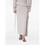 draped ribbed-knit maxi skirt 1