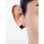 Серебряные серьги с гранатами 1