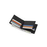 Мужской кожаный кошелек с блокировкой RFID - Черный 6
