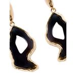 stone-pendant drop earrings 2