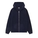 Молния Stussy Hooded Zip Sweater 'Navy' 1