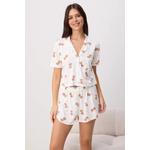 Экрю 100% Хлопок Пижамный комплект с собачками трикотажный Thmss26Pt00178 2