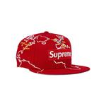 Бейсболки Supreme Worldwide Box Logo New Era 'Red' 2