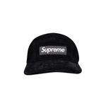 Кепки Supreme Fine Wale Corduroy Camp Cap 'Black' 1