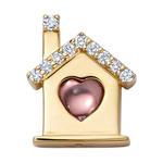 Подвеска Home из желтого золота с сапфирами и бриллиантами 1