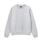 Свитшоты Stussy Stock Logo Crew Sweatshirt 'Grey Heather' 1