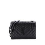 Большая стеганая сумка на плечо Classic Monogram Envelope Satchel 1