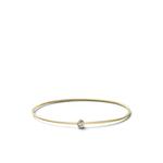 Браслет-бэнгл One Stone Hoop из желтого золота с бриллиантами 1