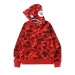 Толстовки BAPE Color Camo Shark Full Zip Hoodie 'Red' 2