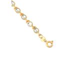 Swarovski® Crystal Теннисный браслет – Позолоченное серебро 4