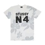 Футболки Stussy No. 4 Flowers Tee 'Белый' 1