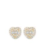 heart shape diamond earrings 1