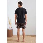 Черная пижама Regular Cut Food Printed Cotton Pajamas Set Tmnss26Pt00029 4