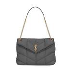 Сумки через плечо Saint Laurent Puffer Medium Chain Bag «Шторм» 1